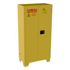 Jamco High-Rise Safety Cabinet, 44 gal, Manual Doors, 70"H x 34"W x 18"D, Yellow, 1/Each