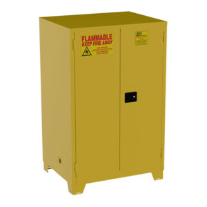 Jamco High-Rise Safety Cabinet, 90 gal, Manual Doors, 70"H x 43"W x 34"D, Yellow, 1/Each