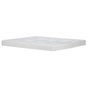 Buckhorn Structural Foam Lid (For 42" x 29" Agricultural Boxes), 42"L x 29"W x 4"H, White, 1/Each