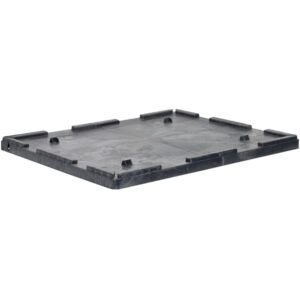 Buckhorn Structural Foam Lid (For 48" x 40" Standard-Duty Boxes), 48"L x 40"W x 3"H, Black, 1/Each
