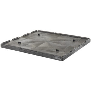 Buckhorn Structural Foam Lid (For 48" x 44" Agricultural Boxes), 48"L x 44"W x 3"H, Black, 1/Each