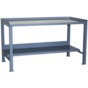 Jamco Heavy-Duty Fixed Workbench, Flush Front Top, 34"H x 60"W x 30"D, Gray, 1/Each