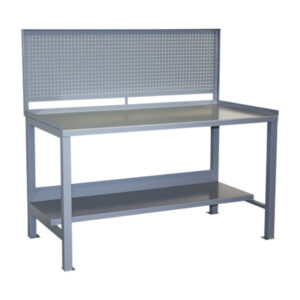 Jamco Heavy-Duty Fixed Workbench w/ Pegboard