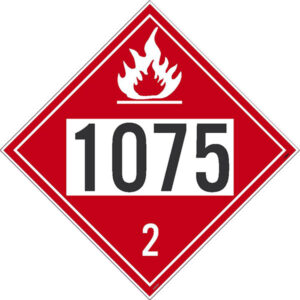 NMC 1075 2 Dot Placard Sign