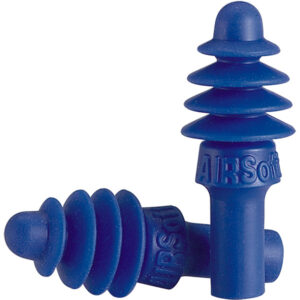 Honeywell Howard Leight AirSoft Uncorded Earplugs, Blue, 100/Box
