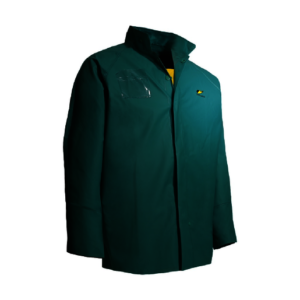Dunlop Protective Footwear X-Large Green Chemtex .42 mm NylonPolyesterPVC Rain Jacket With Hood Snaps