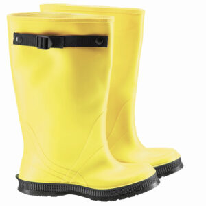 Dunlop Protective Footwear Slicker Yellow 17" Flex-O-ThanePVC Overboots With Adjustable Strap