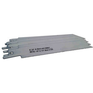 Disston Blu-Mol Bi-Metal Reciprocating Saw Blades (Metal) (6475-50), 14 TPI, 6" x 3/4" x 0.035", 5/Pkg