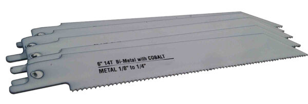 Disston Blu-Mol Bi-Metal Reciprocating Saw Blades (Metal) (6475-50), 14 TPI, 6" x 3/4" x 0.035", 50/Pkg