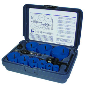 Disston Blu-Mol Bi-Metal Electrician''s 9-Piece Hole Saw Kit