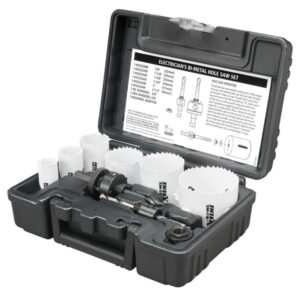 Disston Blu-Mol Xtreme Bi-Metal Electrician''s 9-Piece Hole Saw Kit, Standard