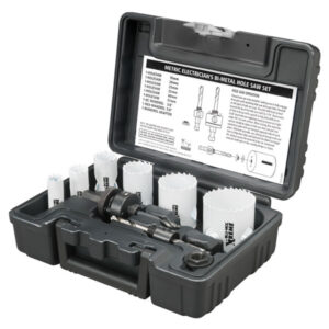 Disston Blu-Mol Xtreme Bi-Metal Electrician''s 9-Piece Hole Saw Kit, Metric