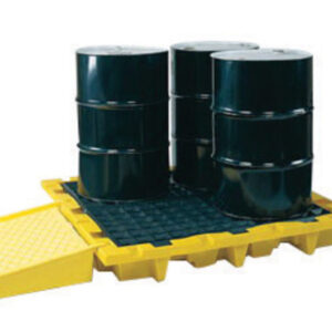 Eagle 58 12" X 58 12" X 7 34" HDPE Nestable Containment Pallet