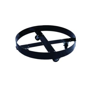 Eagle 27 12" X 7" Black Polyethylene Single Drum Containment Dolly (For 95 Gallon Overpack Drums)