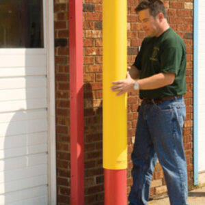 Eagle 6" X 56" Yellow Polyethylene Smooth Bumper Post Sleeve