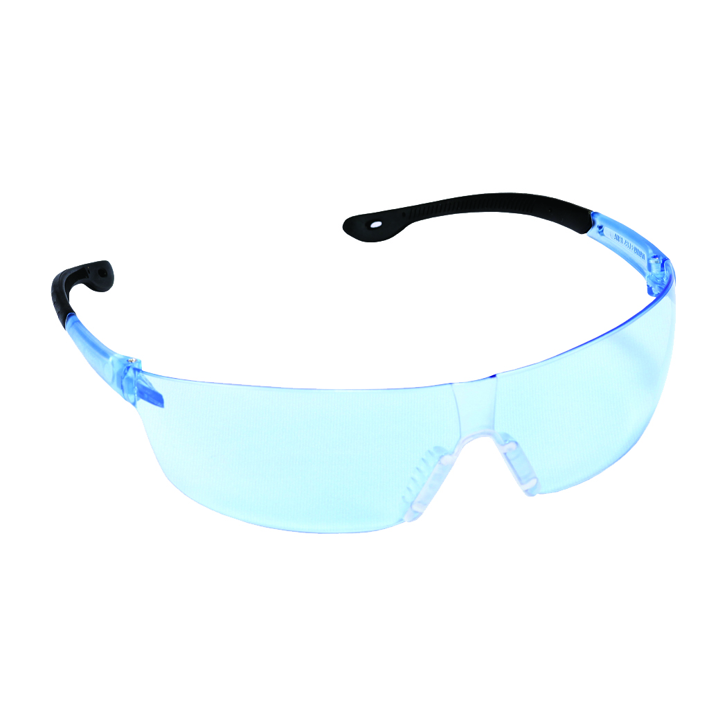 JACKAL LIGHT BLUE LENS, FROSTED BLUE TEMPLE, CLEAR NOSE PIECE