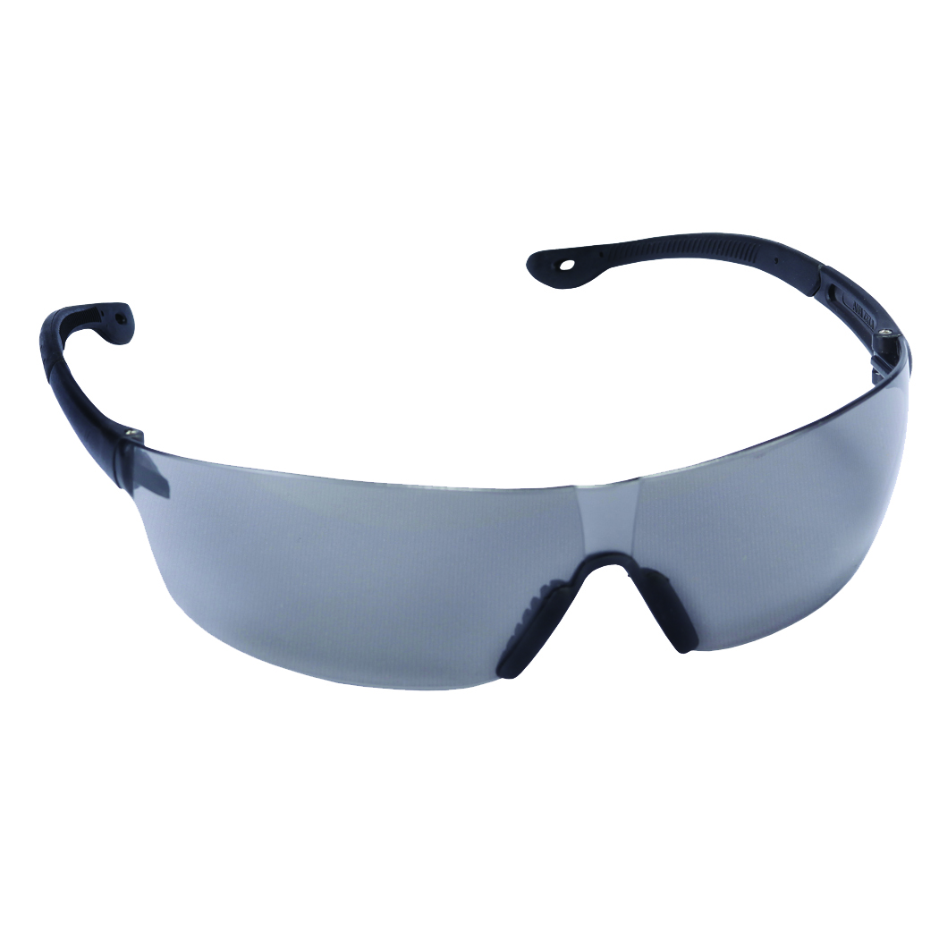 JACKAL GRAY ANTI-FOG LENS, FROSTED GRAY TEMPLE, BLACK NOSE PIECE