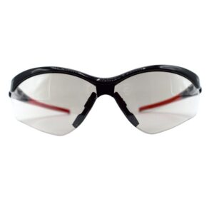 MACHINIST LITE CLEAR FRAME, INDOOR/OUTDOOR ANTI-FOG LENS, SINGLE WRAP-AROUND LENS, INJECTED TEMPLE PADS