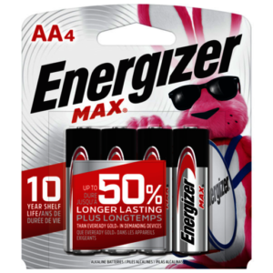 Energizer Max 1.5 VoltAA Battery (4 Per Package)
