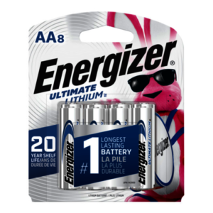 Energizer Ultimate Lithium Batteries (8 Per Package)