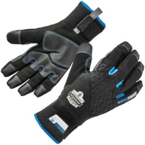 Ergodyne 2X Black ProFlex 818WP Performance Thermal Waterproof Synthetic Leather Dual-Zone 3M Thinsulate Lined Cold Weather Gloves