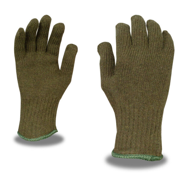 GREEN RAGG WOOL MACHINE KNIT LINER
