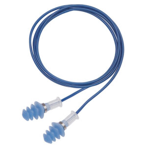 Honeywell Howard Leight Fusion Detectable Earplugs, Regular, Hi-Vis Blue, 100/Box