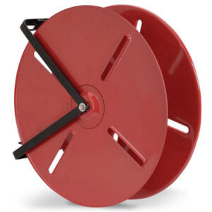 FireTech 24" Economy Hose Reel (For 1 1/2" Rack 150'' & SJ 100'' Hose), 29"L x 24"H x 6 1/4"W, Red, 1/Each