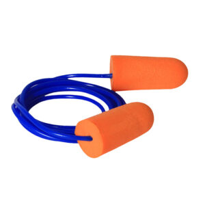 Radians Resistor 32 Disposable Foam Earplugs, Corded, Orange, 100/Box