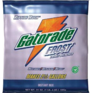 GATORADE RIPTIDE RUSH YEILD 2.5 GALLON INSTANT POWDER 21OZ PACKET 32CA