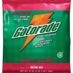 Gatorade 2.12 Ounce Instant Powder Concentrate Packet Fruit Punch Electrolyte Drink - Yields 1 Quart (144 Packets Per Case)