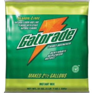 Gatorade 2.12 Ounce Instant Powder Concentrate Packet Lemon Lime Electrolyte Drink - Yields 1 Quart (144 Packets Per Case)