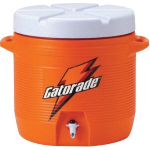 Gatorade 7 Gallon Orange And White Dispenser Cooler With Fast Flow Faucet And Handles