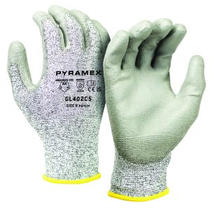 Cut Resistant Dipped Glove, Polyurethane, ANSI A4,