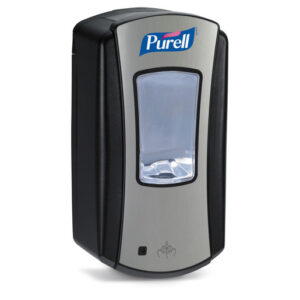 GOJO 1200 mL Chrome Black LTX-12 Wall Mount Dispenser