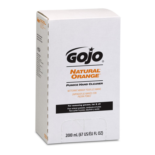 GOJO 2000 mL Refill White NATURAL* ORANGE Citrus Scented Heavy Duty Hand Cleaner