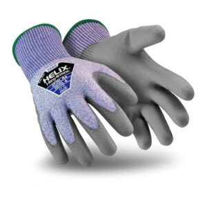 HEXARMOR HELIX 13 GAUGE HIGH PERFORMANCE POLYETHYLENE AND FIBERGLASS CUT RESISTANT GLOVES WITH POLYURETHANE COATED PALM AND FINGERTIPS