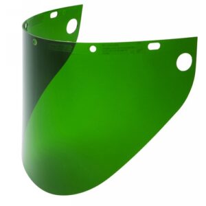 Honeywell Fibre-Metal 9 34" X 19" X .06" Dark Green Propionate Extended View Faceshield