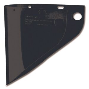 Honeywell Fibre-Metal 9 34" X 19" X .06" Green Shade 3 Propionate Extended View Faceshield