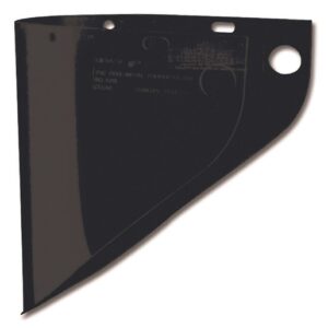 Honeywell Fibre-Metal 9 34" X 19" X .06" Green Shade 5 Propionate Extended View Faceshield