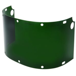 Honeywell Fibre-Metal 8" X 16 12" X .06" Green Shade 5 Propionate Extended View Faceshield