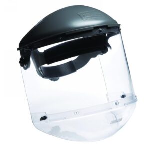 Honeywell Fibre-Metal Model FM400DCCLC 8" X 16 12" X .06" Clear Propionate Faceshield System
