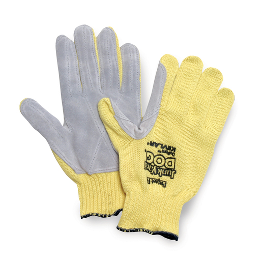 Honeywell One Size Fits Most Junk Yard Dog 7 Gauge Kevlar Brand Fiber And Leather Cut Resistant Gloves
