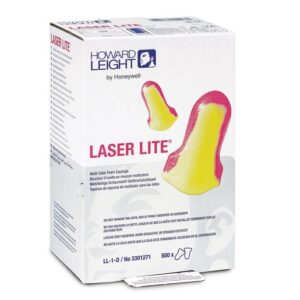 Honeywell Howard LeightLaser-Lite Contoured T-Shape Polyurethane Foam Uncorded Earplugs