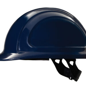 North By Honeywell Navy Blue North Zone HDPE Cap Style Hard Hat With 4 Point Ratchet Suspension, Accessory Slots And Removable Brow Pad