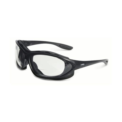 Honeywell Uvex Seismic 2 Diopter Black Safety Glasses With Clear Anti-Fog Lens