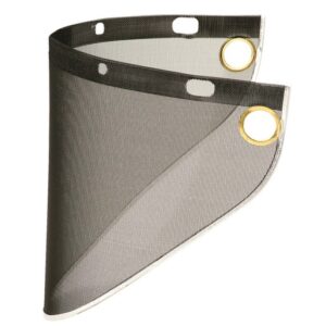 Honeywell Fibre-Metal Model S199 9 34" X 19" X .06" Clear Stainless Mesh Faceshield