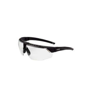 Uvex Avatar Black Safety Glasses With Clear HydroShield Anti-Fog Lens