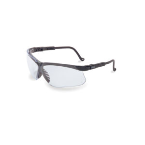 Honeywell Uvex Genesis Black Safety Glasses With Clear Anti-ScratchHard Coat Lens