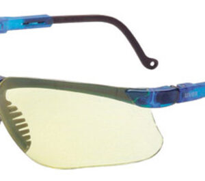 Uvex by Honeywell Genesis Safety Glasses With Blue Nylon Frame And Amber Polycarbonate Ultra-dura Anti-Scratch Hard Coat Lens